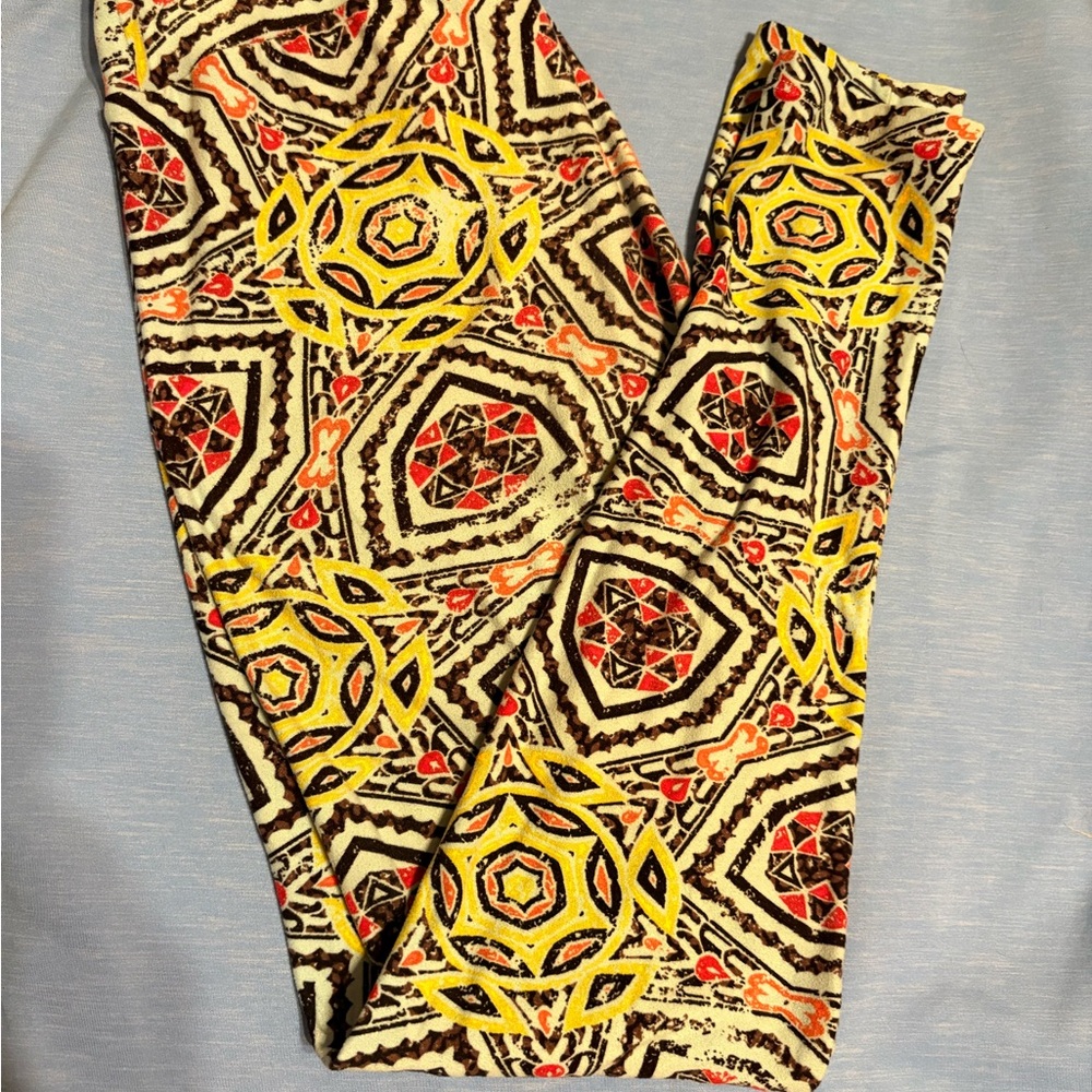 LuLaRoe Multicolor Geometric Leggings